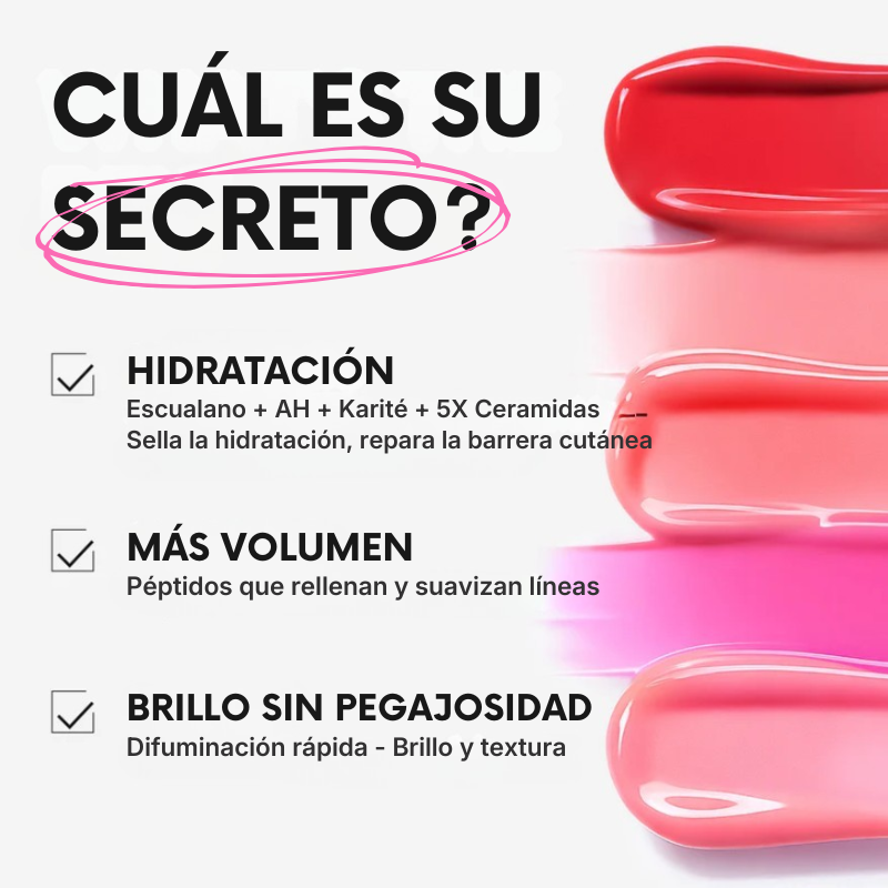 Sérum labial iluminador con péptidos