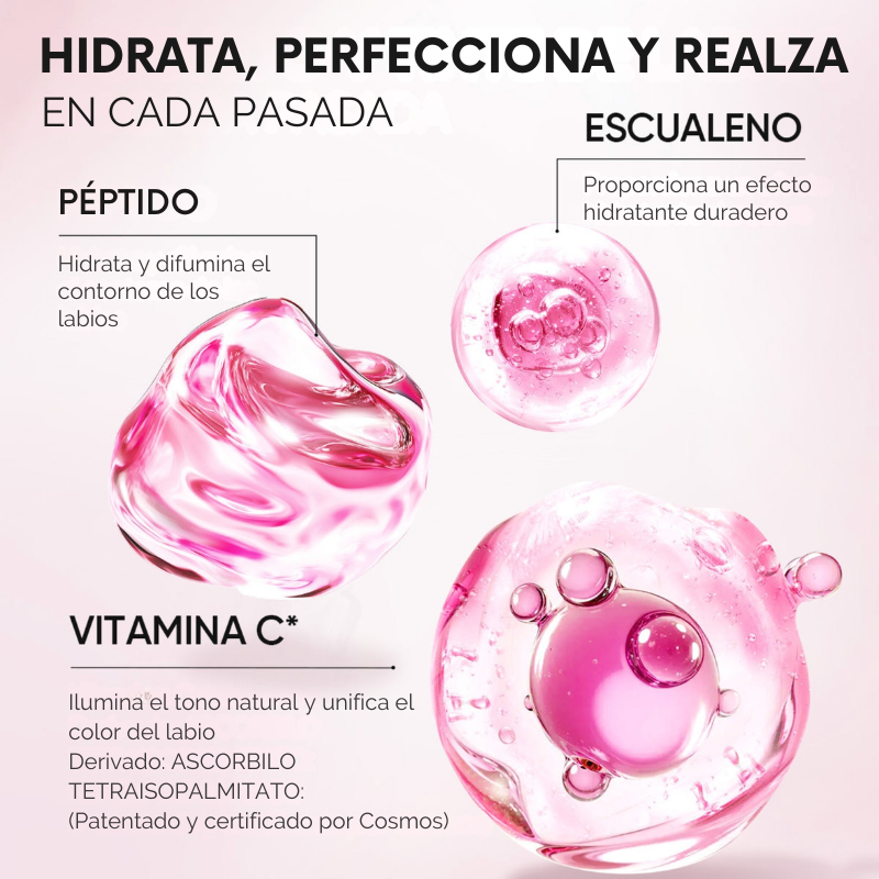 Sérum labial iluminador con péptidos